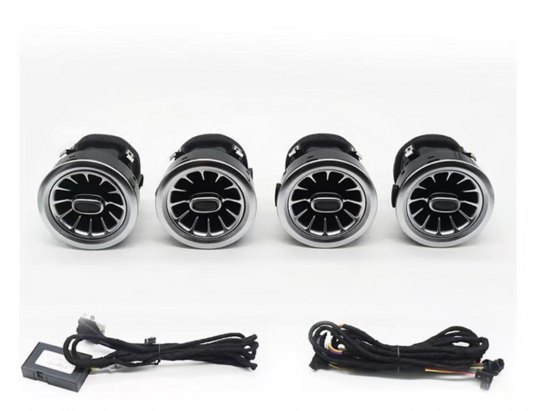 4er Set beleuchtete Luftdüsen – 64 Farben – Mercedes V-Klasse/Vito W447 (2014–2023) Ambientebeleuchtung